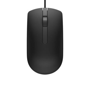 Dell MS116 Wired Optical Mouse, LED Tracking, Scrolling Wheel, Plug and Play