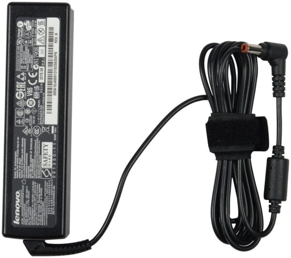 Lenovo 65W USB Slim Tip Rectangular pin Laptop Adapter/Charger with Power Cord for Select Models of Lenovo Laptop - Image 2