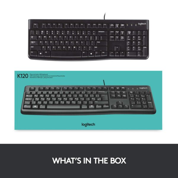 Logitech Plug and Play USB Keyboard K120 - Image 4